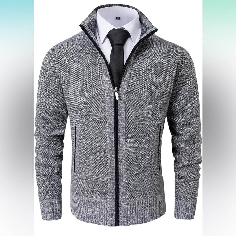Men’s Zip Up Sweater Cardigan